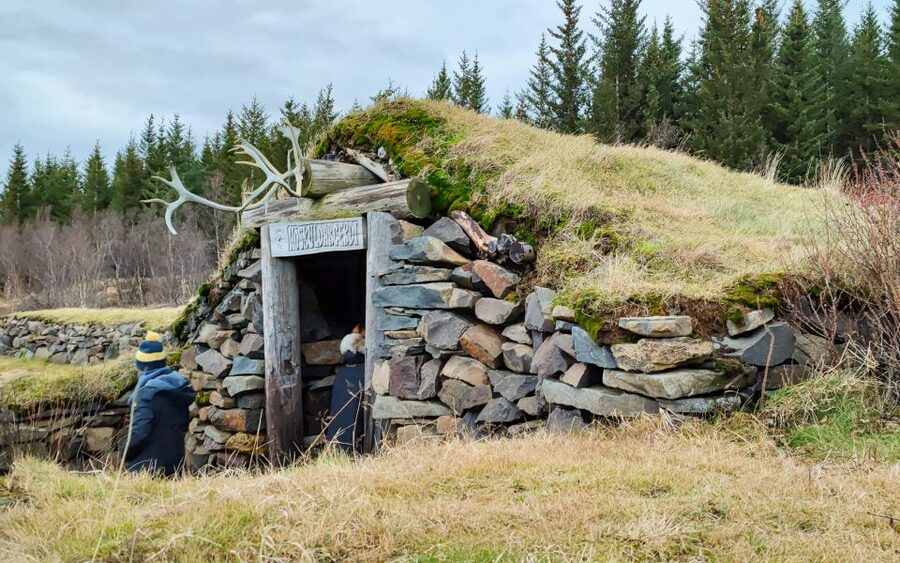 Reykjavik: Lava Cave, Hot Springs, and Waterfalls Tour - Húsafell brings a slower final stop
