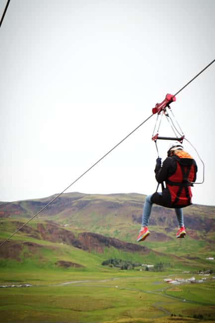 Reykjavik: Mega Zipline Adventure - Flying from Kambar plateau to Reykjadalur