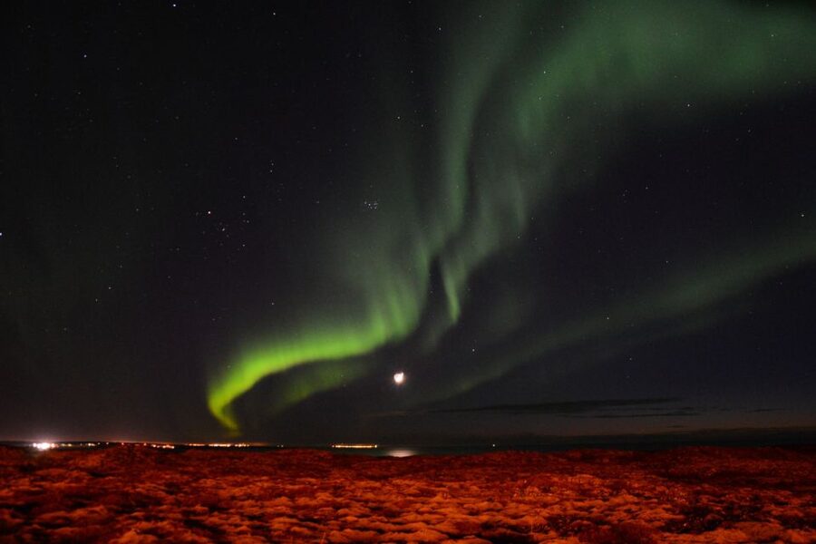 Reykjavik: Northern Lights Motor Yacht Cruise - Waiting for the aurora on deck