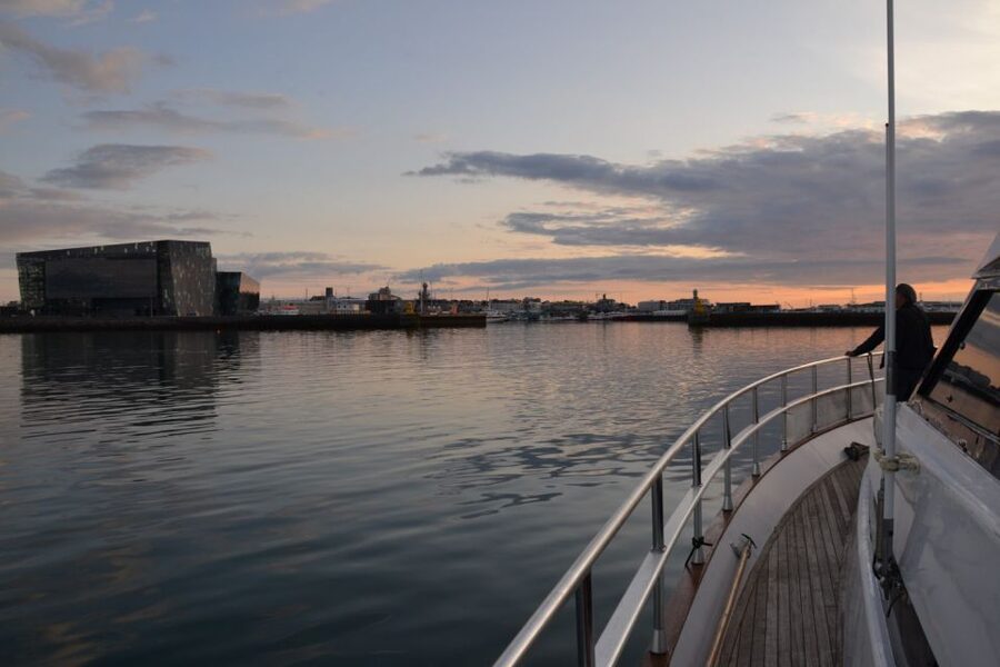 Reykjavik: Northern Lights Motor Yacht Cruise - The route into Faxaflói Bay