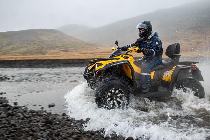 Reykjavik Peak with Safari Quads ATV - Lake Hafravatn and the climb toward Reykjavik Peak