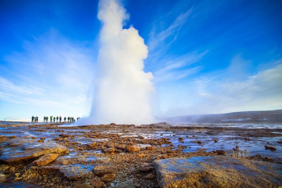 Reykjavik: Private Golden Circle and South Coast Tour - Geysir’s steaming ground and the force of Gullfoss