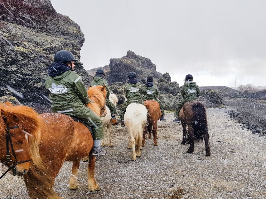 Reykjavik: Red Lava Horse Riding Tour - Meeting the horses and getting ready