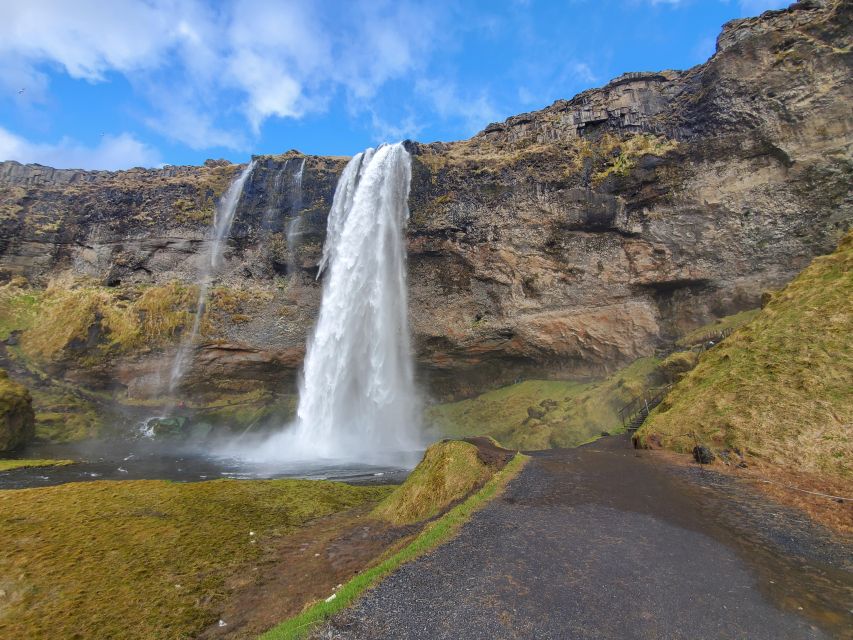 Reykjavik: South Coast and Katla Ice Cave Small Group Tour - Skogafoss brings power and scale