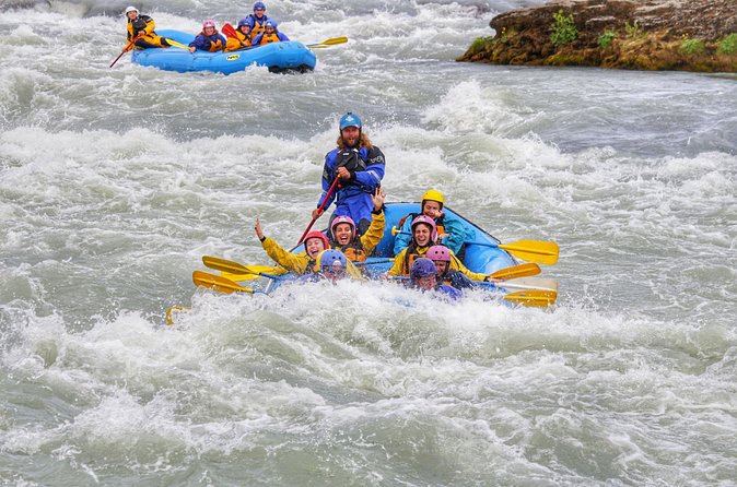 River Rafting on the Golden Circle - The cliff jump and river swim