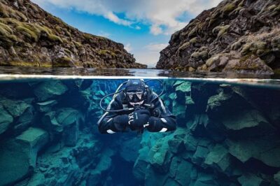 Diving Between Tectonic Plates and Pick Up from Reykjavik