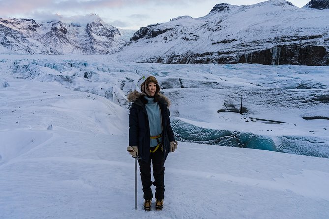 Skaftafell Glacier Hike – Small Group Trek on Vatnajökull - Walking toward Falljökull’s blue ice