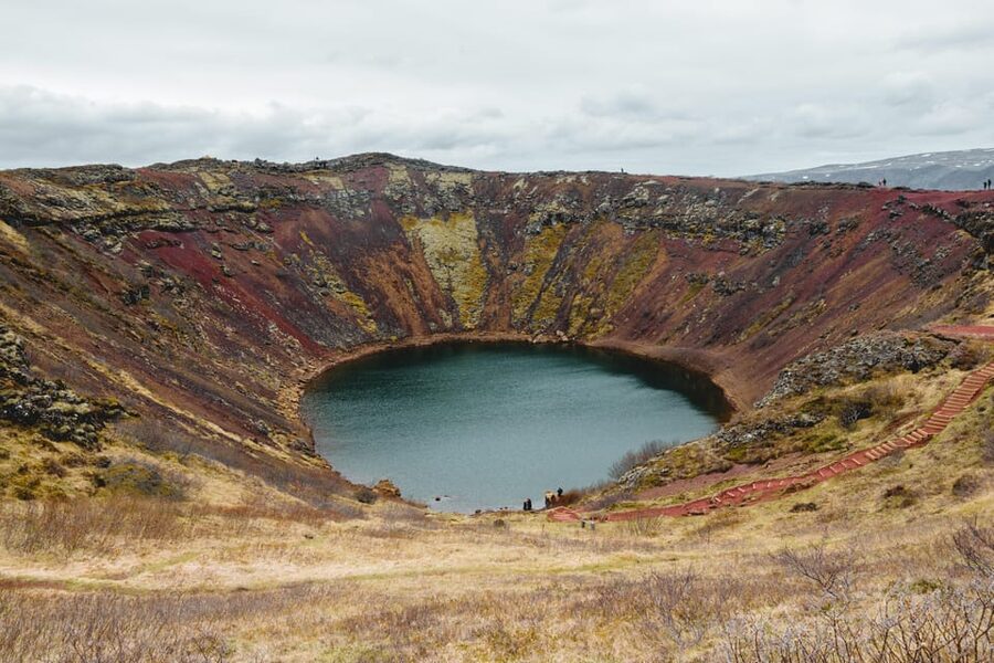 Small Group Golden Circle Tour w/ Kerid & Tomato Farm Visit - Geysir and Strokkur, Iceland’s most reliable eruption