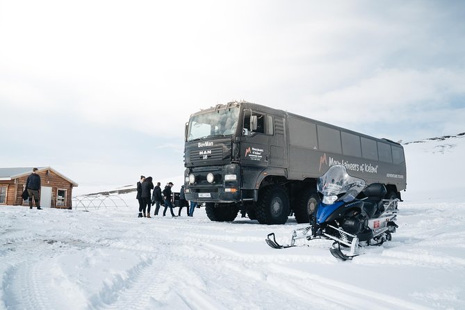 Snowmobiling Adventure on Langjokull Glacier from Gullfoss - Suiting up at the glacier cabin