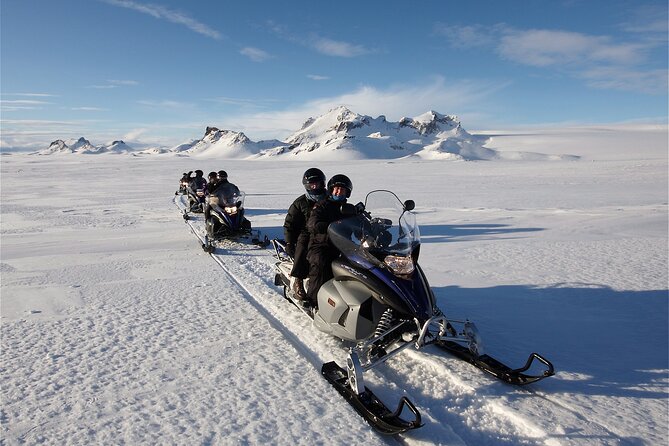Snowmobiling on Langjokull Glacier and Secret Lagoon Tour - Leaving Reykjavik in a Super Jeep