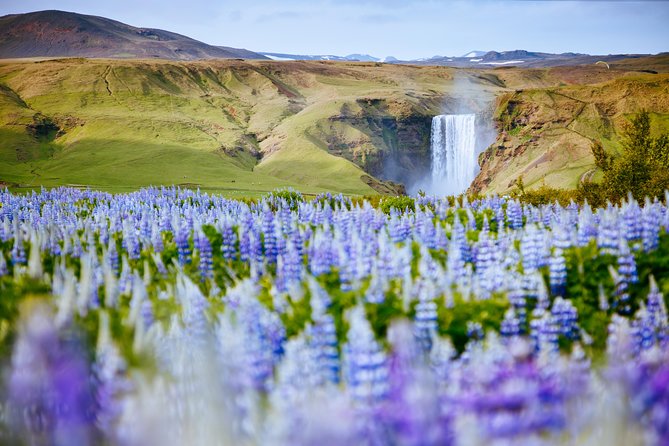South Coast Iceland from Reykjavik with Guide & Touchscreen Audio - Skógafoss, a waterfall with two viewpoints