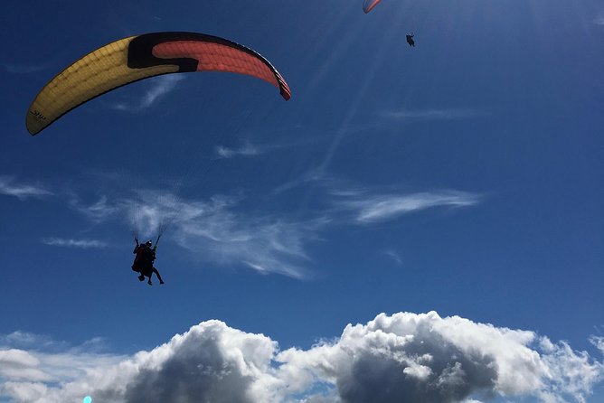 Tandem Paragliding over the Rugged Lava Fields at Blue Mountains - What the flight feels like