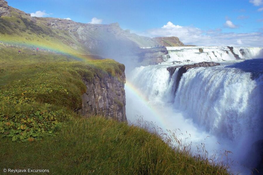 The Golden Circle & Hop On - Hop Off Combo Deal - Gullfoss turns a glacial river into a wall of water