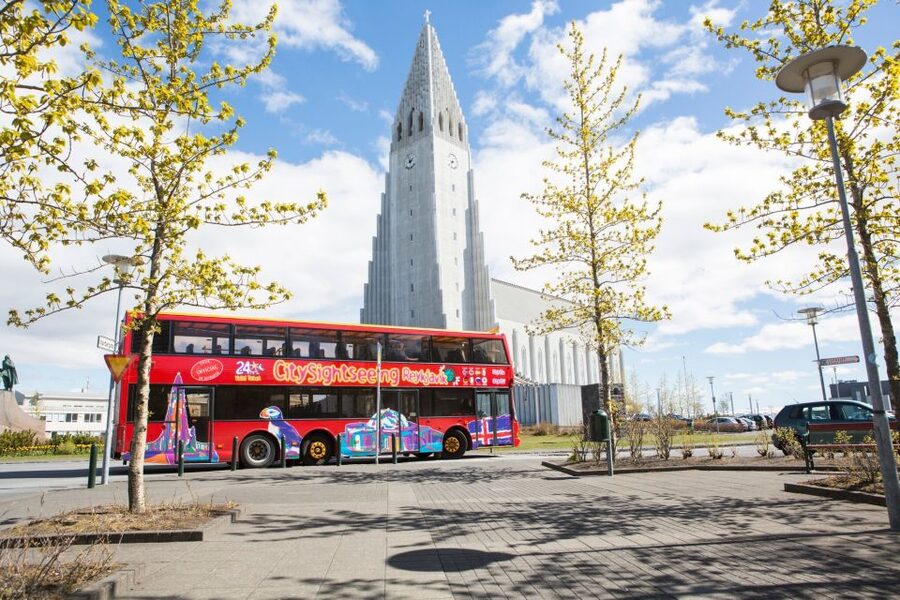 The Golden Circle & Hop On - Hop Off Combo Deal - Using the Reykjavík Hop On Hop Off bus