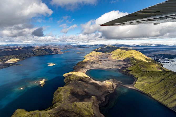 Ultimate Airplane Sightseeing Flight from Skaftafell - Lakagígar’s green craters and black rock