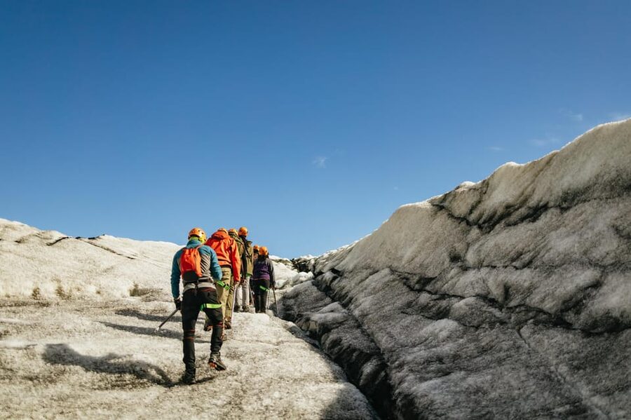 Vik: Guided Sólheimajökull Glacier Hike - The safety briefing and first steps on the ice