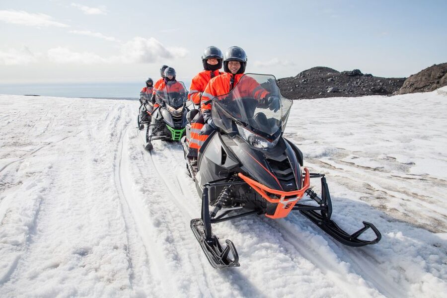 Vik: Mýrdalsjökull Snowmobile Adventure - The glacier truck ride to the snow