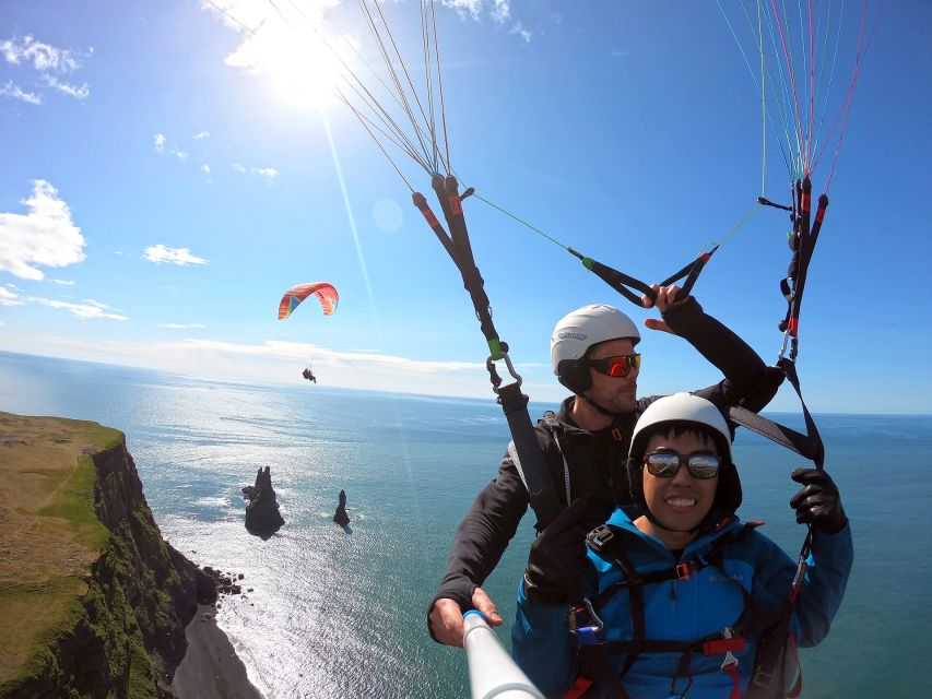 Vík: Paragliding Tandem Flight - Flying above Vík instead of looking at it from the road
