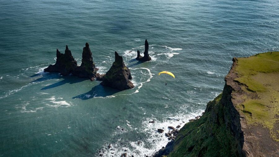 Vík: Paragliding Tandem Flight - What to wear for a cold, exposed flight