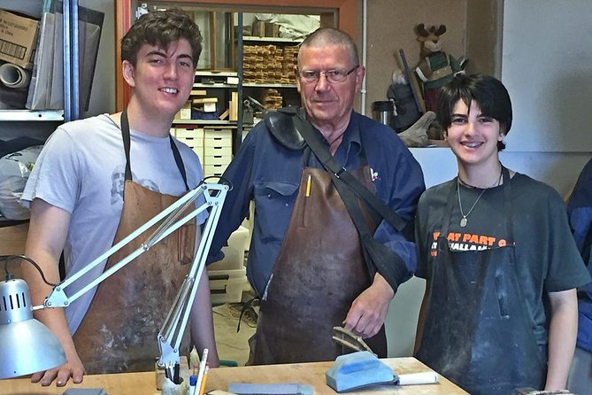 Viking Knife–Making Workshop in Reykjavik - Making the leather sheath